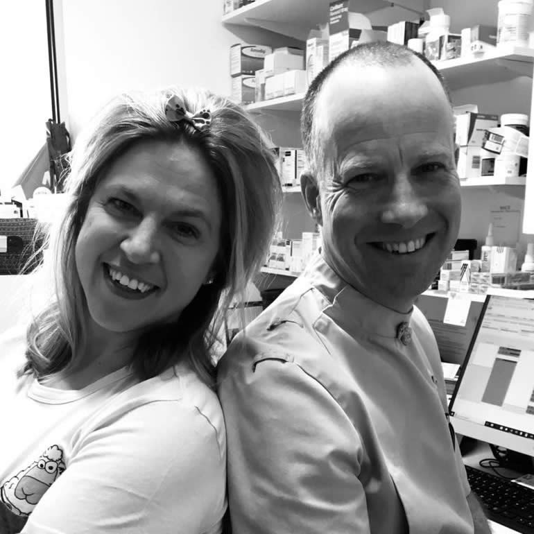 Lorna Clark and Rupert Symes