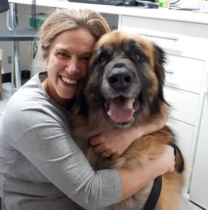 Lorna Clark and dog Pinfold Vets